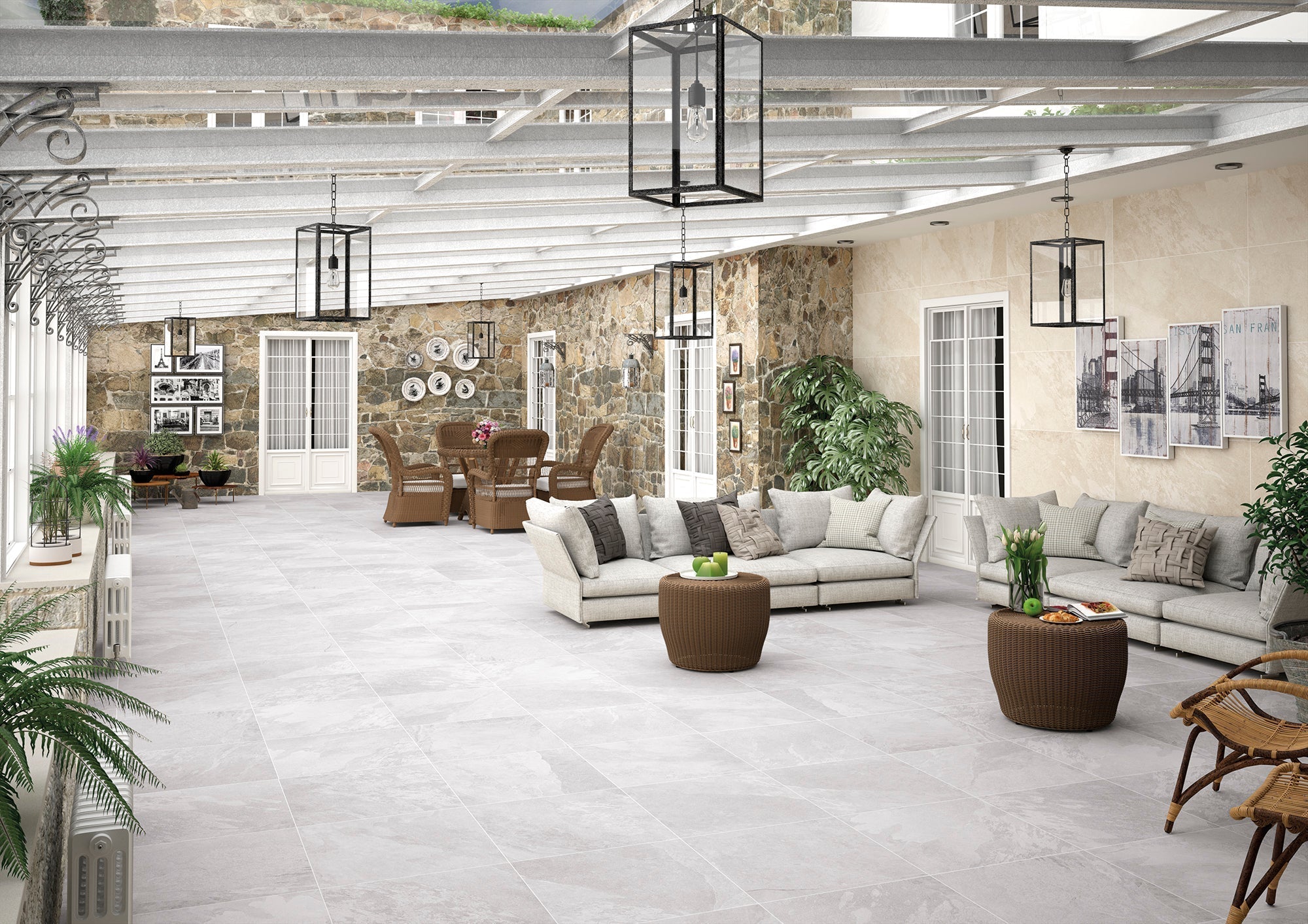 Losa Porcelanica XL Imitacion Pizarra - Vetonek
