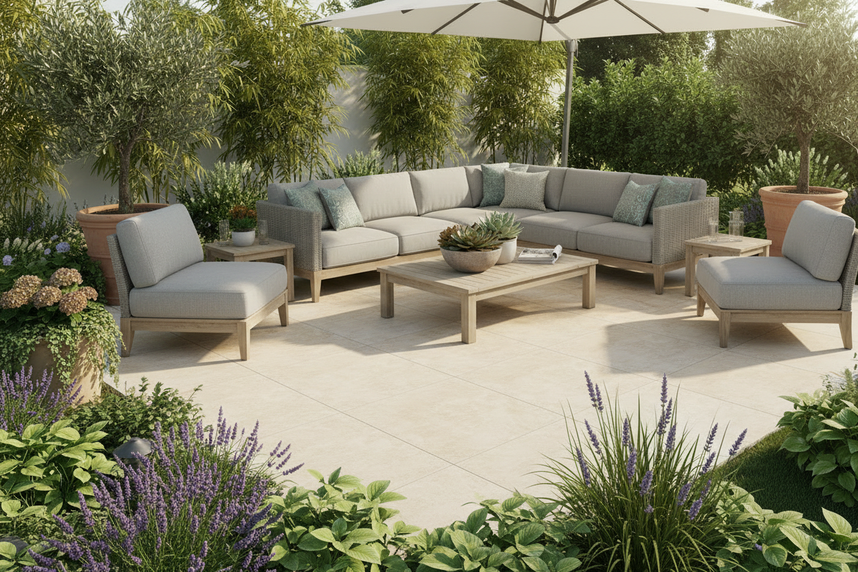 Losa porcelanica para jardin y exteriores - Vetonek