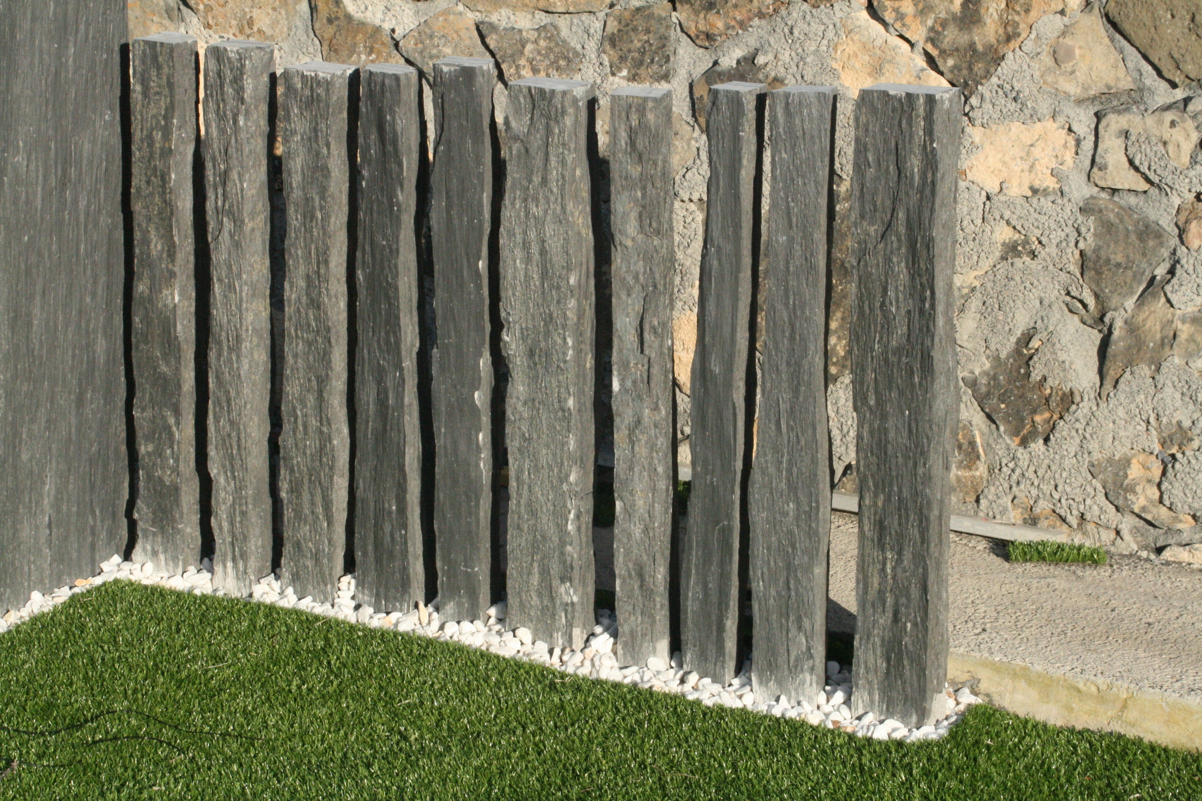 Bordillo de Pizarra rústica Oxido Xisto - Vetonek