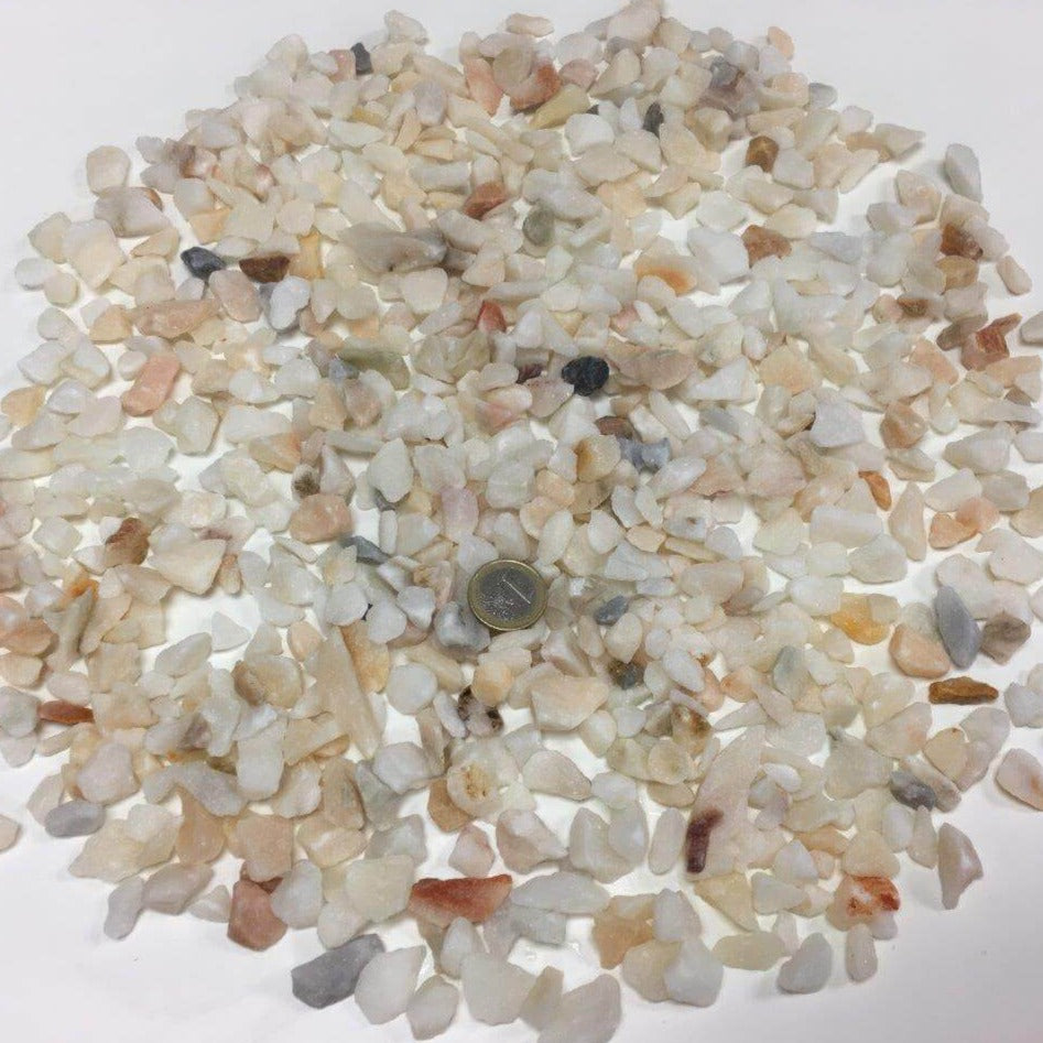 Grava Blanca Rosa Acabado Natural, Blanco, Caminos, Color Claro, Exclusivo, Grava Blanca, Grava Multicolor, Gravas, Gravas jardín, Piedra, Piedra acuarios, Piedra Blanca, Piedra jardin, Piedra para estabilizador de gravas, Piedras Blancas, Piedras Claras, Piedras con vetas, Piedras exclusivas, Piedras multicolor, Piedras Premium, Premium