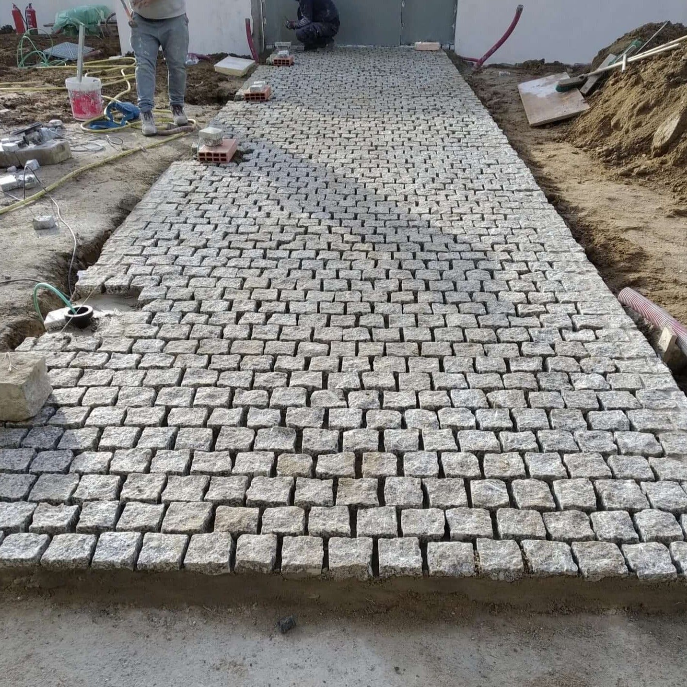 Adoquines rústicos de Granito Acabado Natural, Antideslizante, Caminos, Exteriores, Suelo