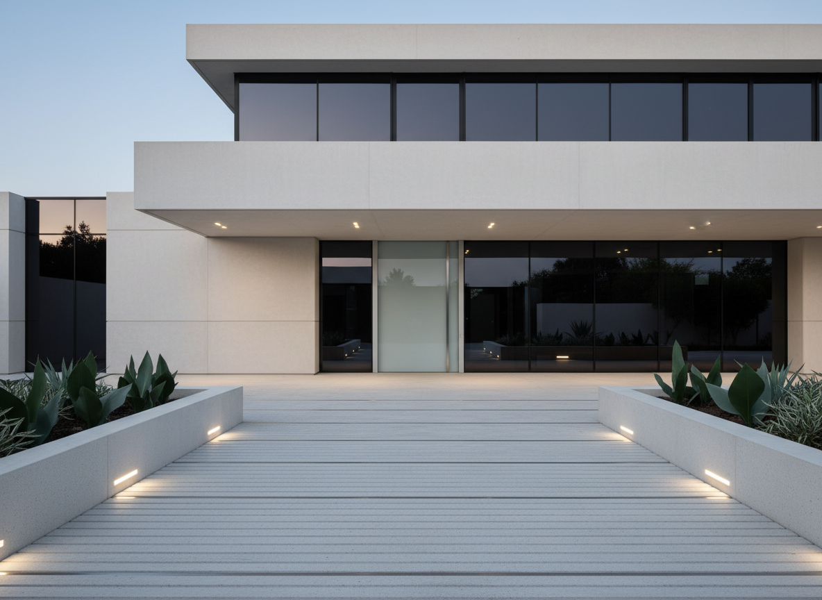 Losa rectangular de piedra natural ideal para decorar jardines y mejorar el paisajismo.