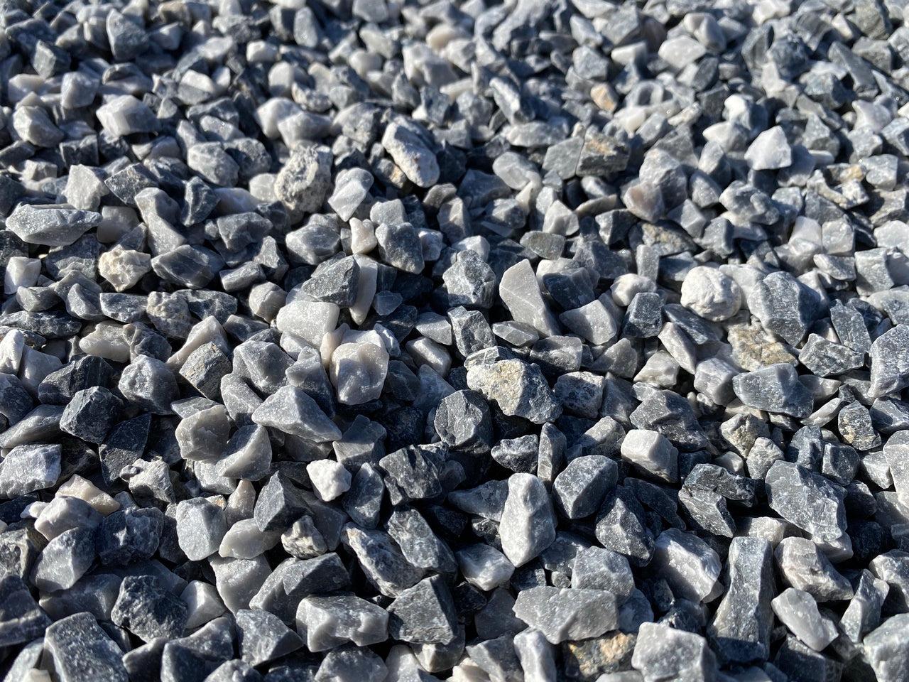 Grava Gris Azulado Oscuro Vetonek piedra jardin