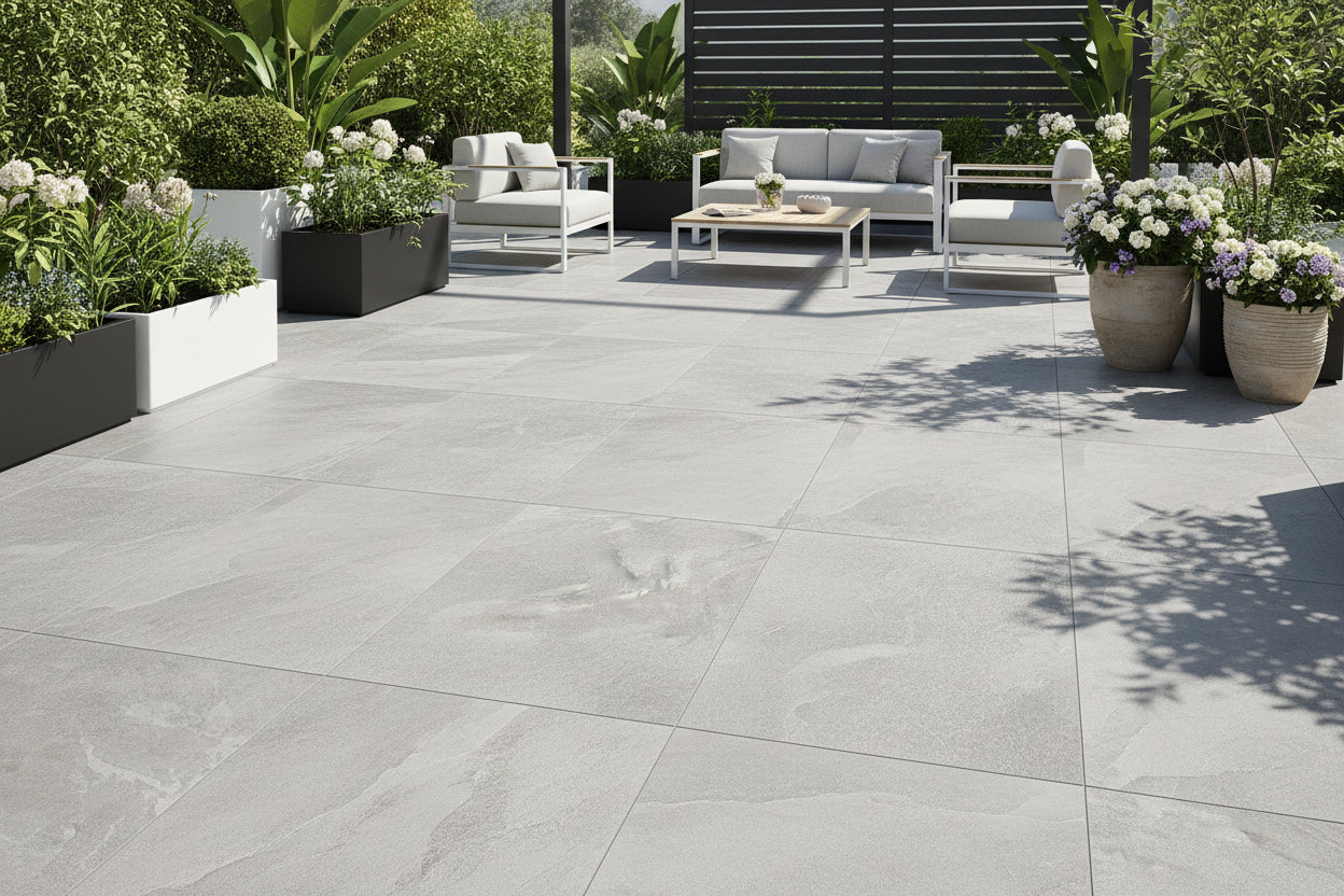 Losas porcelanicas exterior jardin ArdoiX
