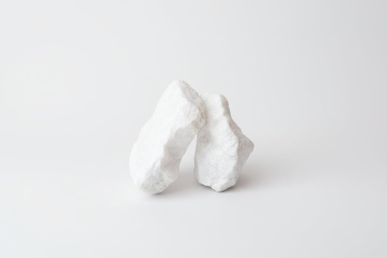 Rocas de cuarzo blanco