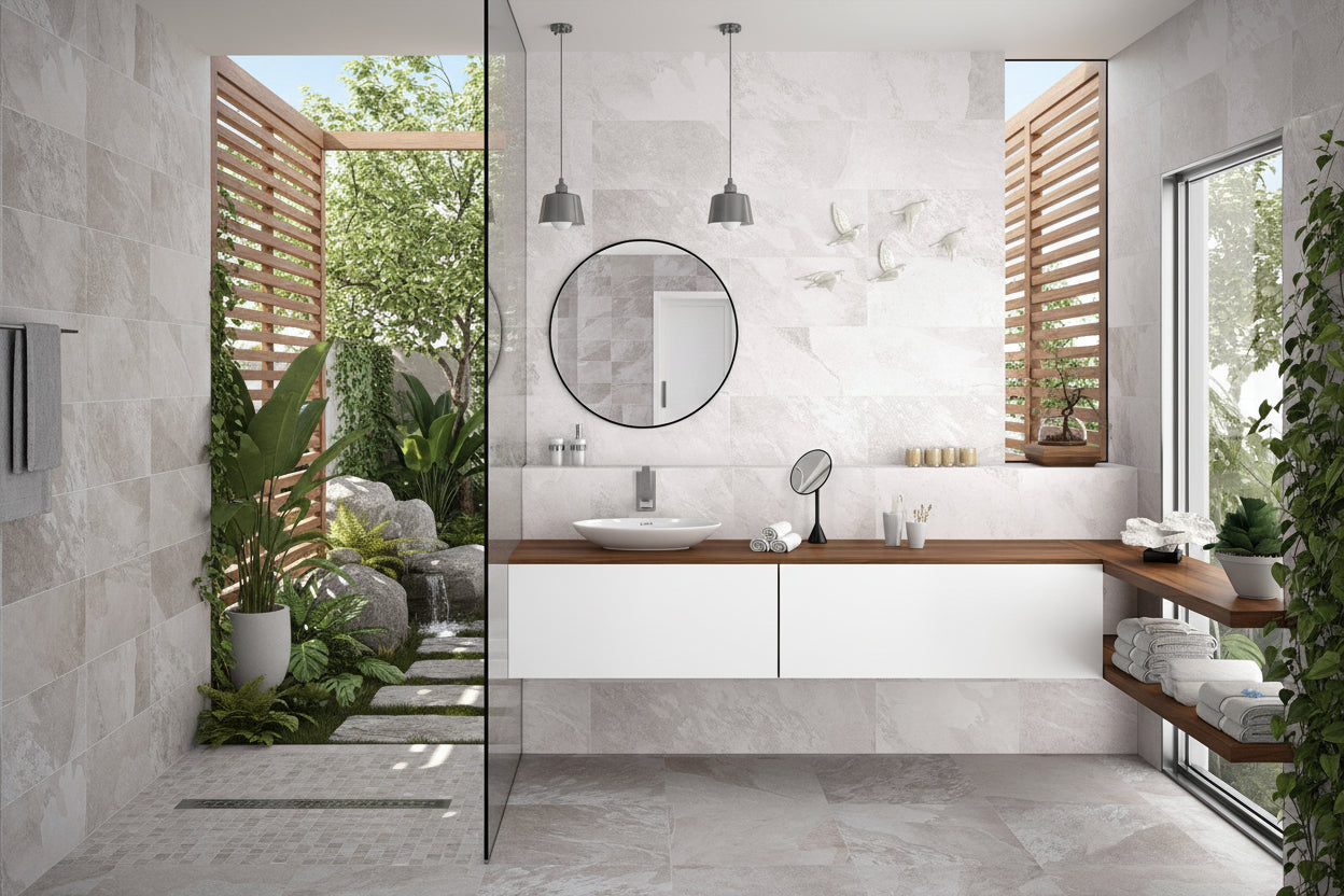 Losa Porcelanica XL Imitacion Pizarra - Vetonek