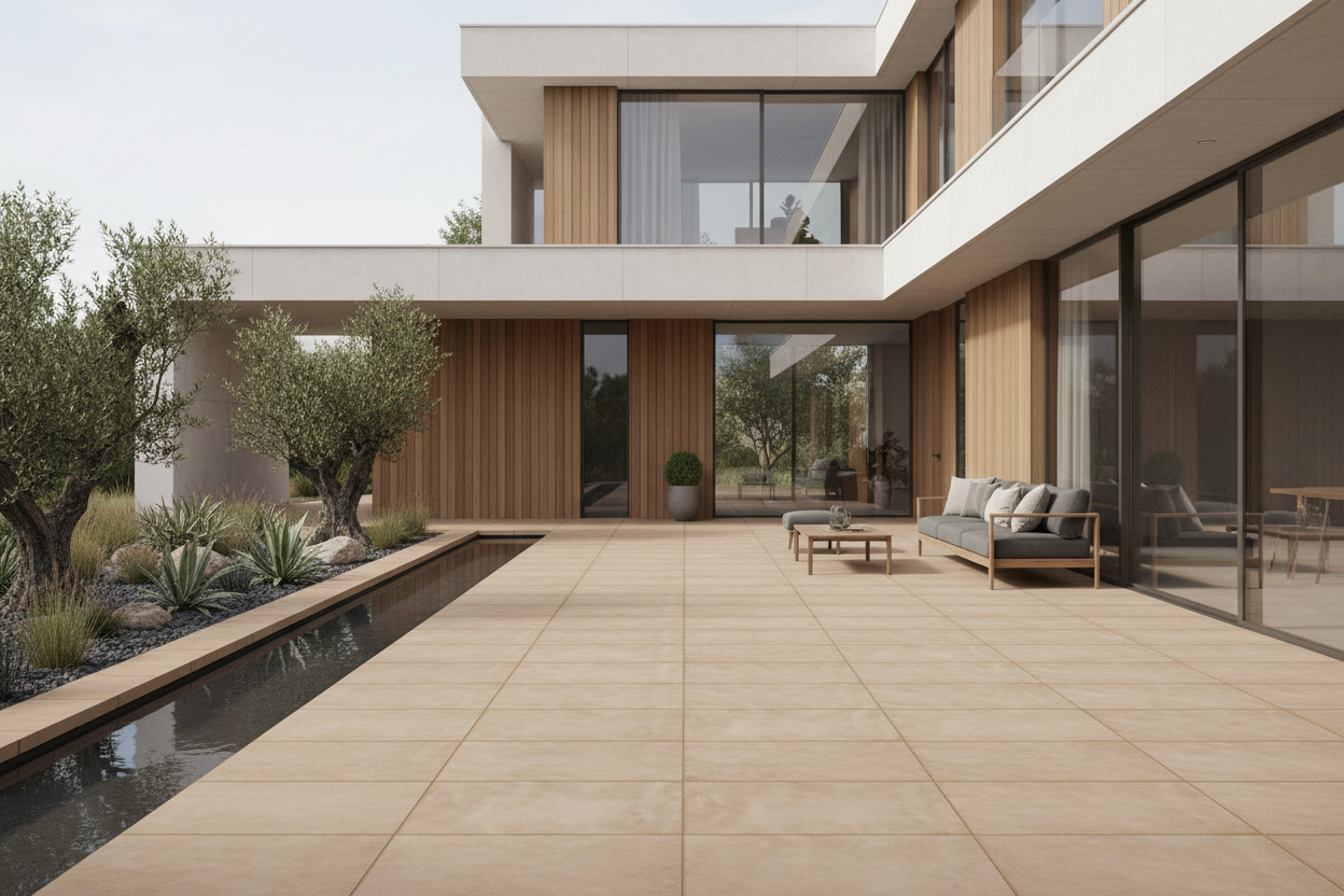 Losa porcelanica efecto terracota - Vetonek