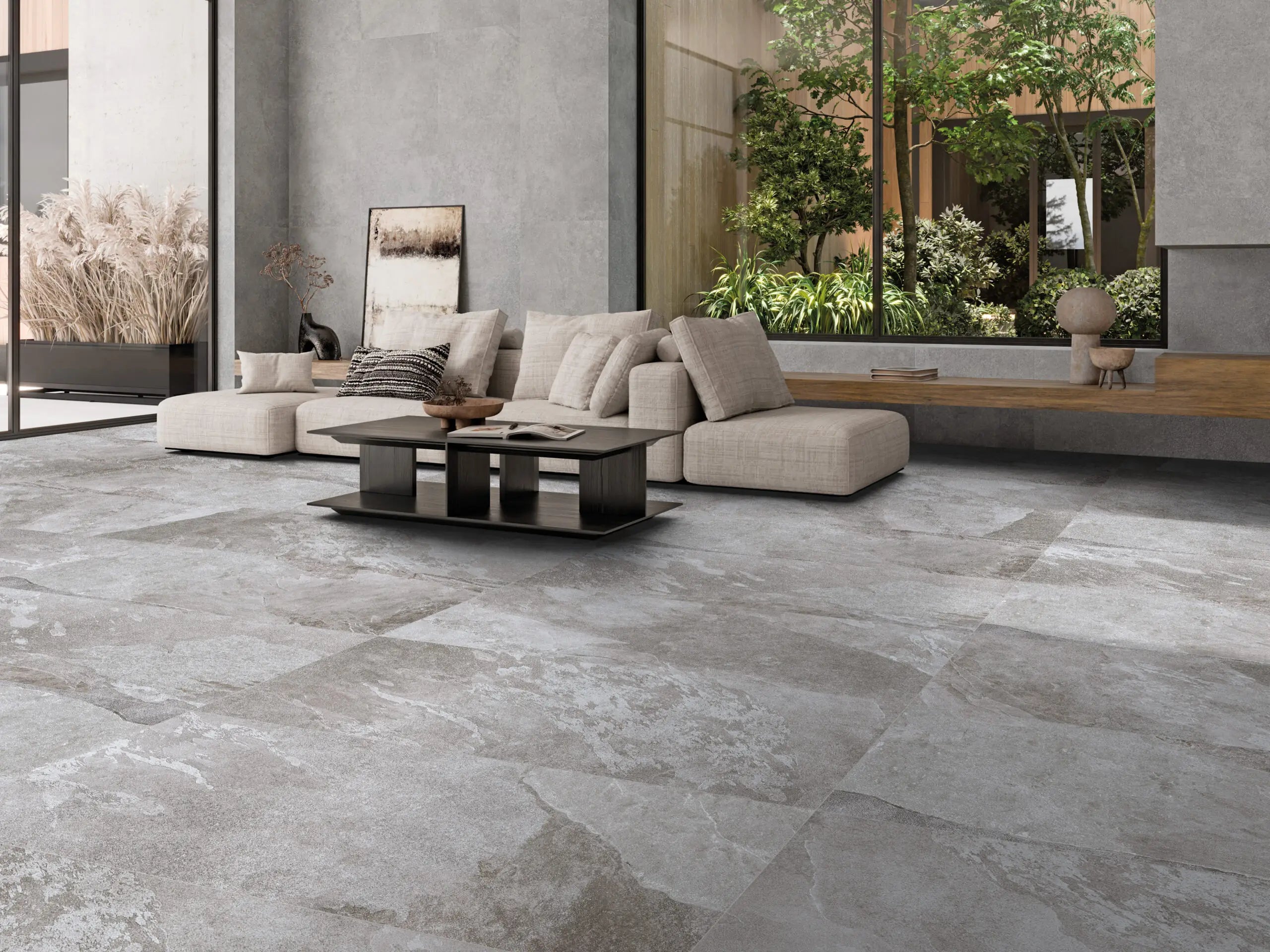 Losa Porcelanica XL Imitacion Pizarra - Vetonek